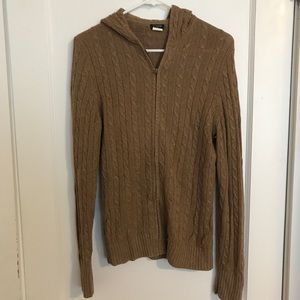 J Crew hooded zipper sweater - size medium